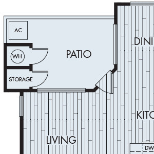 Plan 2B seaside apartments laguna niguel two bedroom two bath plan 2B